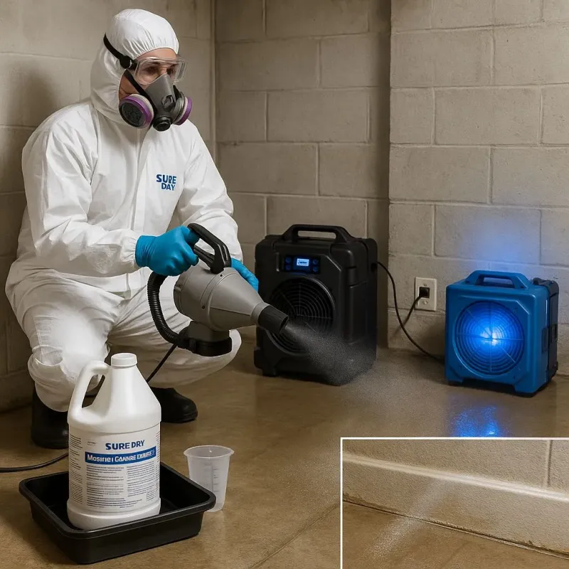 Sanitization and Odor Removal process in Old Mystic, CT
